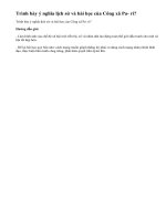 Bài 4 trang 39 sgk Lịch sử 8