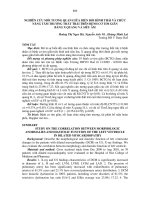 nghiên cứu mối tương quan giữa biến đổi hình thái và chức năng tâm trương thất trái trên bệnh cơ tim giãn bằng x quang và siêu âm 