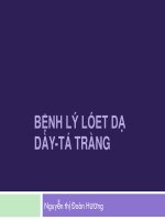 Bài giảng bệnh lý loát dạ dày tá tràng 