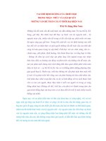 VAI TRÒ ĐỊNH HƯỚNG CỦA TRIẾTHỌC