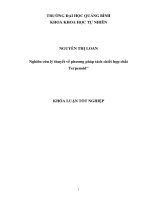 Nghiên cứu lý thuyết về phương pháp tách chiết hợp chất terpenoid