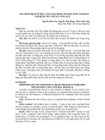 đặc điểm dịch tễ học lâm sàng bệnh tim bẩm sinh tại khoa nhi bệnh viện trung ương huế 