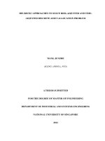 Heuristic approaches to solve risk adjusted and time adjusted discrete asset allocation problem