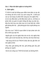 Bài làm đề thi tư tưởng  hồ chí minh