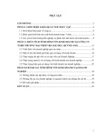 Phân tích tình hình vốn kinh doanh tại công ty TNHH Thương mại Thiết bị Giáo dục Quỳnh Anh