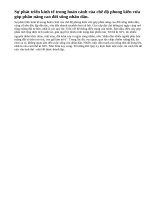 Tình hình phân hoá xã hội và cuộc đấu tranh của nông dân