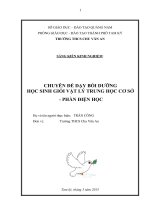 Chuyên đề dạy bồi dưỡng HSG vật lý trung học cơ sở   phần điện học 