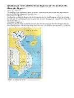 Sự hình thành các vùng mỏ chính ở nước ta