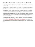 Các bộ phận hợp thành đồng bằng sông Cửu Long