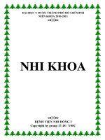 Giáo Trình Nhi Khoa Y TP.HCM