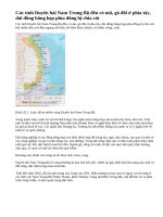 Điều kiện tự nhiên và tài nguyên thiên nhiên duyên hải Nam Trung Bộ