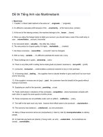 Đề thi tiếng anh vào maritimebank 