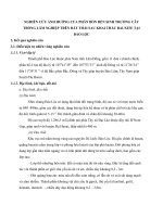 NGHIÊN CỨU ẢNH HƯỞNG CỦA PHÂN BÓN ĐẾN SINH TRƯỞNG CÂY TRỒNG LÂM NGHIỆP TRÊN ĐẤT THẢI SAU KHAI THÁC BAUXITE TẠI BẢO LỘC