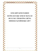 skkn hướng dẫn học sinh sử dụng sơ đồ tư duy tìm hướng chứng minh bài tập hình học 7