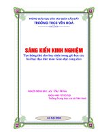 SKKN tạo hứng thú cho học sinh trong giờ  học các bài học giáo dục đạo đức môn giáo dục công dân  