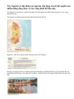 Điều kiện tự nhiên và tài nguyên thiên nhiên Tây Nguyên.