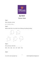 Đề thi TPBank IQ test(1) 