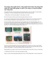 Ứng dụng công nghệ tế bào