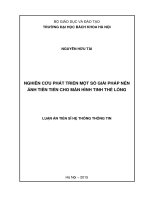 Nghiên cứu phát triển một số giải pháp nén ảnh tiên tiến cho màn hình tinh thể lỏng