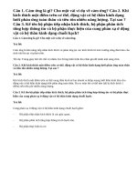 Bài 1,2,3 trang 110 Sinh 11