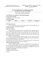 ĐỀ CƯƠNG CHI TIẾT : Cung cấp điện và chiếu sáng công nghiệ