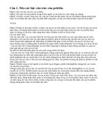 Câu 1, câu 2, câu 3 sgk trang 25 sinh học lớp 10