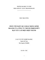 phân tích kết quả hoạt động kinh doanh của công ty trách nhiệm hữu hạn xây lắp điện hiệp thành