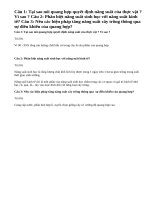 Bài 1,2,3 trang 50 SGK Sinh 11