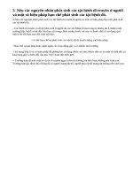 Bài 3, trang 85, SGK Sinh học lớp 9