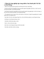 Dựa vào hình 21.2, cho biết địa bàn phân bố của các ngành công nghiệp trọng điểm (sgk trang 77).