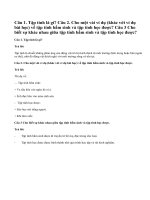 Bài 1,2,3, trang 126 Sinh 11