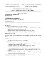 CHƯƠNG TRÌNH TRÌNH ĐỘ ĐẠI HỌC CHUYÊN NGÀNH: ĐO LƯỜNG VÀ ĐIỀU KHIỂN