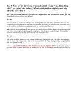 Bài 3, 4 Trang 58 SGK Sinh 12