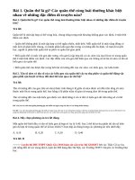 Bài 1, 2, 3, 4 trang 70 SGK Sinh 12