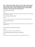 Bài 1,2,3,4,5 Sinh 11 trang 138