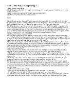 Câu 1, câu 2, câu 3, câu 4 trang 56 sinh học lớp 10