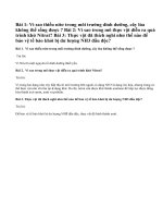 Bài 1,2,3 trang 27 SGK Sinh11