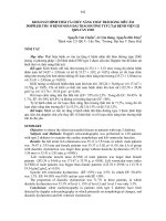 khảo sát hình thái và chức năng thất trái bằng siêu âm dopper tim ở bệnh nhân đái tháo đường typ2 tại bệnh viện 121 qk9 cần thơ 