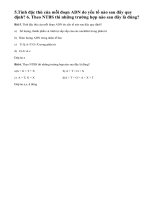 Bài 5, 6, trang 47, SGK Sinh học lớp 9