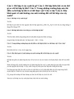 Bài 1,2,3,4 trang 55 SGK Sinh 11