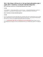 Bài 1, 2 trang 91 SGK Sinh 12