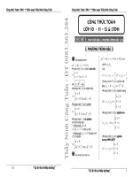 Công thức toán thpt và ltdh