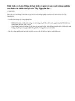 Giải thích tại sao sản xuất nông nghiệp ở các tỉnh Đăk Lăk và Lâm Đồng có giá trị cao nhất
