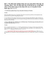 Bài 1, 2 trang 41 SGK Sinh 12