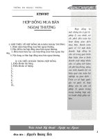 HỢP ĐỒNG MUA bán NGOẠI THƯƠNG (đh ngoại thương) 