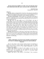 kết quả bước đầu nghiên cứu chức năng tâm thu trương thất trái ở bệnh nhân béo phì dạng nam bằng siêu âm doppler mô 