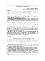 đặc điểm lâm sàng và siêu âm doppler tim của cồn ống động mạch ở trẻ sơ sinh non tháng tại khoa nhi bệnh viện trung ương huế 