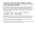 Thí nghiệm của Menđen