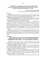 nghiên cứu sự biến đổi áp lực tĩnh mạch trung tâm đặt qua tĩnh mạch nền trong điều trị sốc sốt xuất huyết dengue tại bệnh viện nhi đồng cần thơ 