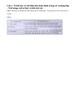 Câu 1 sgk trang 106 sinh học lớp 8